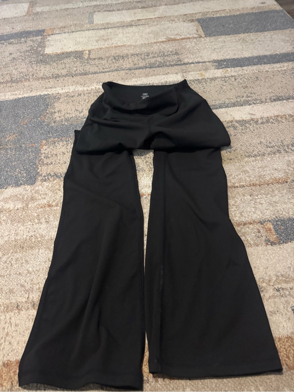 Black Flared Lounge Pants